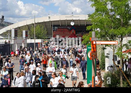 Roland Garros, Paris, France: 31st May 2022;  French Open Tennis tournament: The way to Suzanne Lenglen Stock Photo