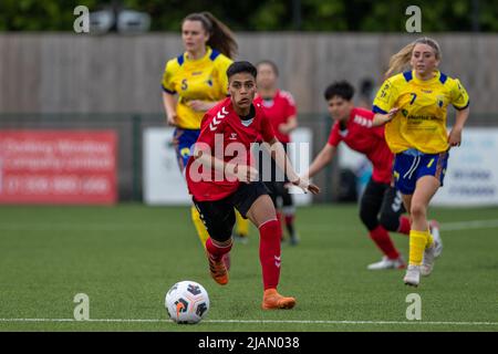 29th May 2022. Surrey International Football vs Afghanistan National Team Development. Friendly at Meadowbank (Dorking, UK). Stock Photo