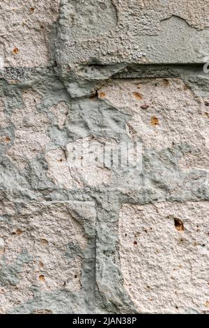 Old concrete white brick wall texture urban background in close up Stock Photo
