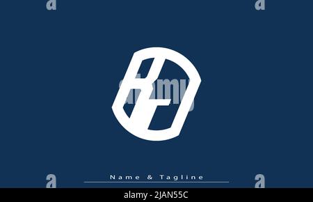 Alphabet letters Initials Monogram logo BJ, JB Stock Vector