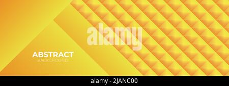 Abstract vector background in orange and yellow tones of geometric shapes. Colorful banner or wallpaper for websites, posters or advertising Stock Vector