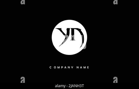 YN, NY Alphabets Letters Logo Monogram Stock Vector