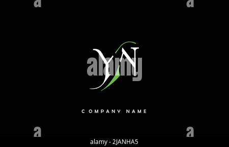 YN, NY Alphabets Letters Logo Monogram Stock Vector