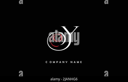 YO, OY Alphabets Letters Logo Monogram Stock Vector