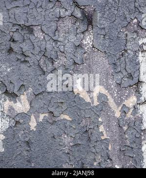 Weathered cracked paint background. Grunge black and white texture template for overlay artwork Stock Photo