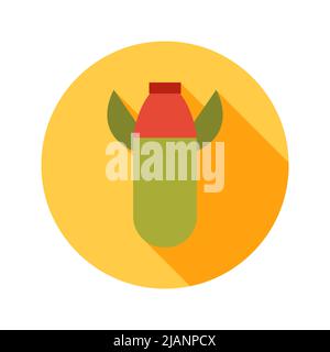 Missile Circle Icon Stock Vector