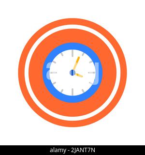 Time Circle Icon Stock Vector