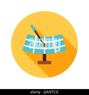 Satellite Antenne Circle Icon Stock Vector