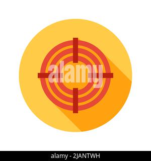 Weapon Target Circle Icon Stock Vector