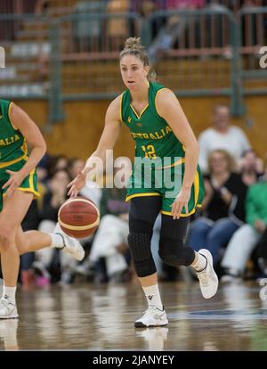 Newcastle, Australia. 31st May, 2022. Rebecca Cole of Australia Women's Basketball Team seen in action during Game 3 of the Friendly International Women Series match between Australia Women's Basketball Team against the Japan Women's Basketball Team at The Newcastle Entertainment Centre. Final score; Australia 67:69 Japan. (Photo by Luis Veniegra/SOPA Images/Sipa USA) Credit: Sipa USA/Alamy Live News Stock Photo