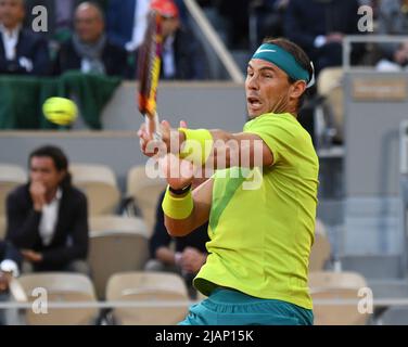 Paris, France. 31st May, 2022. Roland Garros French Open Day 10 31/05/2022 Rafa Nadal (ESP) quarter final match Credit: Roger Parker/Alamy Live News Stock Photo