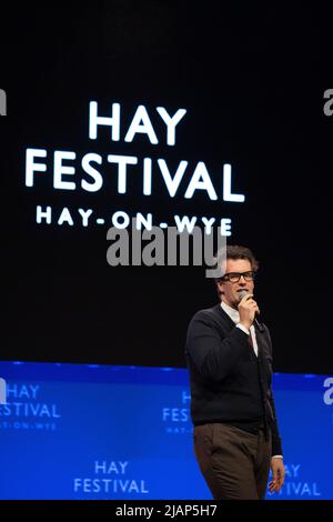 Hay-on-Wye, Wales. Marcus Brigstocke at Hay Festival 2022, Wales. Credit: Sam Hardwick/Alamy. Stock Photo