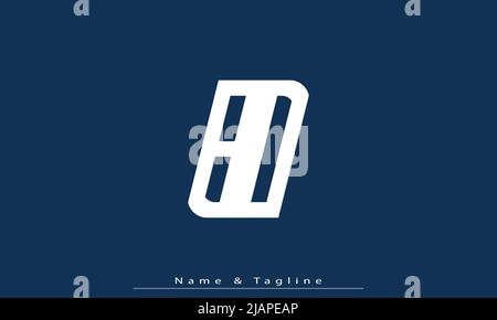 Alphabet letters Initials Monogram logo BD, DB Stock Vector