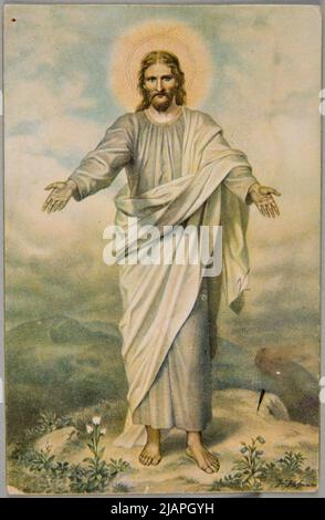 J.M.Heinrich Hofmann  Blessing Christ Stengel & Co Stock Photo