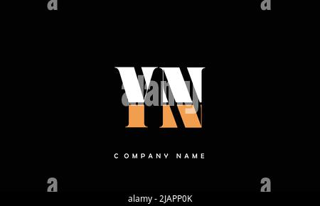 YN, NY Alphabets Letters Logo Monogram Stock Vector