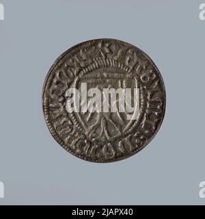 False Coin, Gdańsk Shiling, Casimir IV Jagiellon (1447 1492) Stock Photo