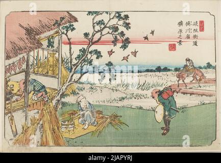 SIXTY NINE STAGES OF THE KISO ROAD /KISOKUJUKYU TSUGI NO UCHI Eisen, Keisai (1790 1848), HIROSHIGE, Ichiryusai (1797 1858) Stock Photo