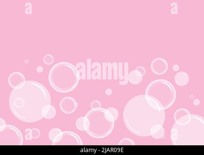 Soap bubbles. Vector illustration. Stock Vector