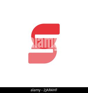 letter cs simple colorful gradient motion logo vector Stock Vector
