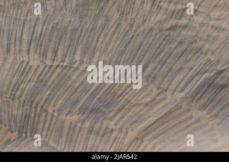 crayon doodles on gray recycled paper background texture Stock Photo