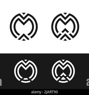 Monogram Initial Letter MM Simple Logo Graphic by Nuriyanto51