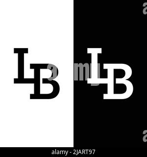L B LB BL Letter Monogram Initial Logo Design Template. Suitable for General Sports Fitness Construction Finance Company Business Corporate Shop Stock Vector