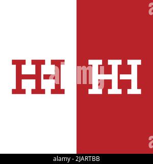 H HH Letter Monogram Initial  Logo Design Template. Suitable for General Sports Fitness Construction Finance Company Business Corporate Shop Apparel Stock Vector