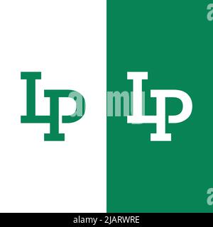 L P LP PL Letter Monogram Initial Logo Design Template. Suitable for General Sports Fitness Construction Finance Company Business Corporate Shop Appar Stock Vector