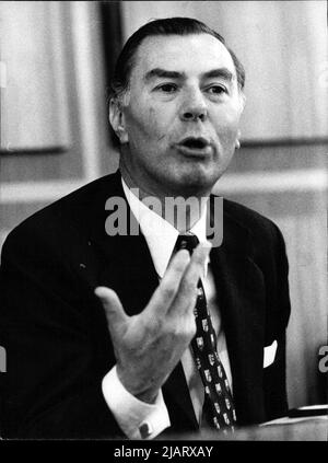 Die Aufnahme zeigt den belgischen Premierminister Leo Tindemans Stock