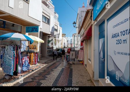 Lagos, Portugal. 2022 May 06 . Panorama of the tourist city of Lagos in the Algarve, Portugal in the summer of 2022. Stock Photo