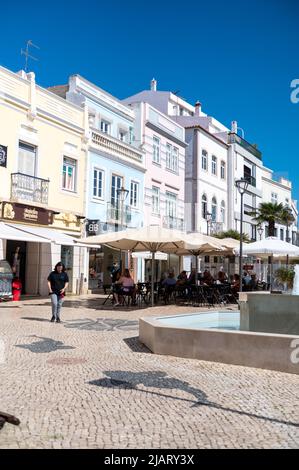 Lagos, Portugal. 2022 May 06 . Panorama of the tourist city of Lagos in the Algarve, Portugal in the summer of 2022. Stock Photo