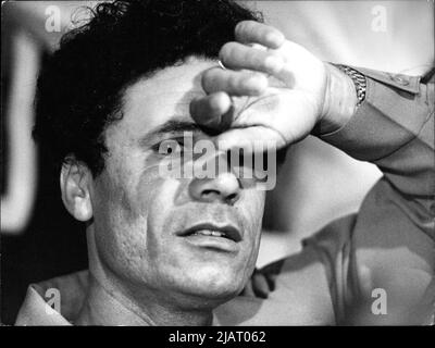 Muammar al-Gaddafi, das Staatsoberhaupt von Libyen von 1969 bis 2011. Stock Photo