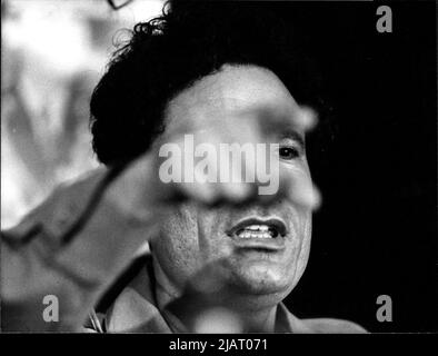 Muammar al-Gaddafi, das Staatsoberhaupt von Libyen von 1969 bis 2011. Stock Photo