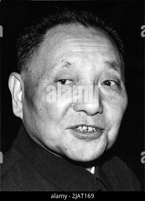 Teng Hsiao-Ping (Deng Xiaoping), stellvertretender chinesischer Ministerpräsident, bei einem Staatsbesuch in den USA. Stock Photo