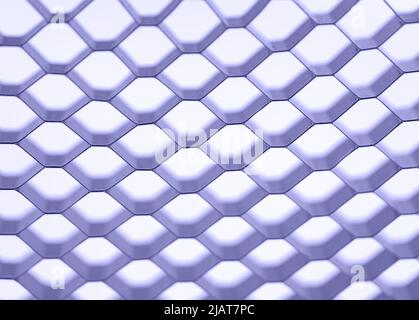 3D Honeycomb Mosaic Background. geometric mesh cell structure. Abstract background with hexagon grid. Very peri Stock Photo