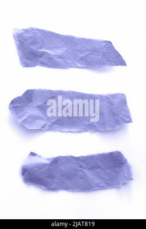 Textured paper background. Recycled paper, crumpled paper. Violet toned. Very peri Stock Photo
