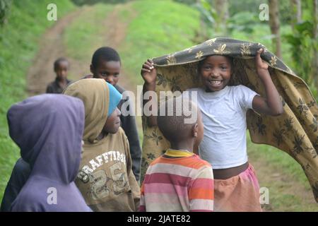 A child's smile in Africa- Ein Kinderlächeln in Afrika Stock Photo