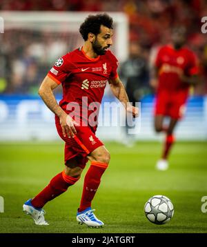 Mohamed Salah (Liverpool) FC Liverpool - Real Madrid  Paris, Champions League, Finale, 28.05.2022, Fussball;  Saison 2021/22  Foto: Moritz Müller  Cop Stock Photo