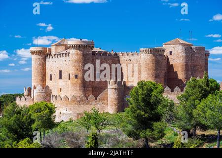 Belmonte Castle, Belmonte, Castilla-La Mancha, Spain Stock Photo