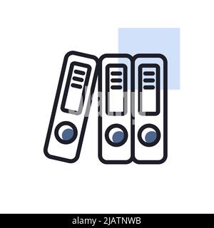 File Folder outline icon. Workspace sign. Graph symbol for your web site design, logo, app, UI. Vector illustration, EPS10. Stock Vector