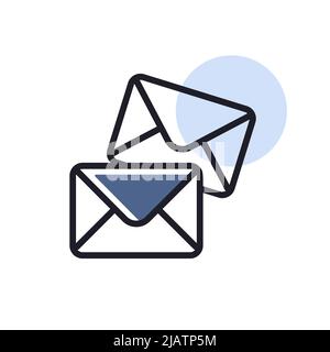 Mail outline icon. Workspace sign. Graph symbol for your web site design, logo, app, UI. Vector illustration, EPS10. Stock Vector