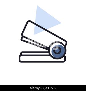 Stapler outline icon. Workspace sign. Graph symbol for your web site design, logo, app, UI. Vector illustration, EPS10. Stock Vector