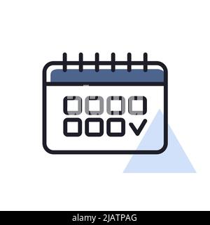 Calendar outline icon. Workspace sign. Graph symbol for your web site design, logo, app, UI. Vector illustration, EPS10. Stock Vector