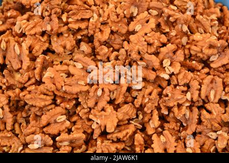 Dried and cleaned ready-to-eat walnuts Stock Photo
