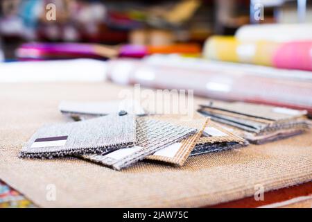 photo of assortment of carpets Stock Photo
