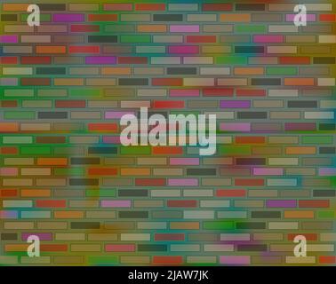 colored brick wall background. For any design and decoration, cosmetics, meditation, books, phones business, medicine, clothing, games music art etc Stock Photo