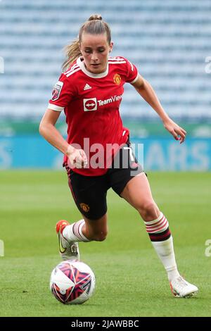 File photo dated 12-09-2021 of Manchester United's Ella Toone. Manchester City forward Lauren Hemp could secure a hat-trick of Professional Footballers' Association Women’s Young Player of the Year awards after she was shortlisted for the 2022 prize. She is joined on the shortlist by Chelsea forward Lauren James, Arsenal's Norwegian star Frida Maanum, Tottenham striker Jessica Naz, Manchester United forward Ella Toone and Brighton defender Maya Le Tissier. Issue date: Wednesday June 1, 2022. Stock Photo