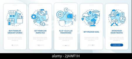 Road trip tips onboarding mobile app screen Stock Vector Image & Art ...