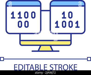 Programming RGB color icon Stock Vector