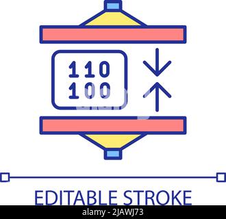 Compact code RGB color icon Stock Vector